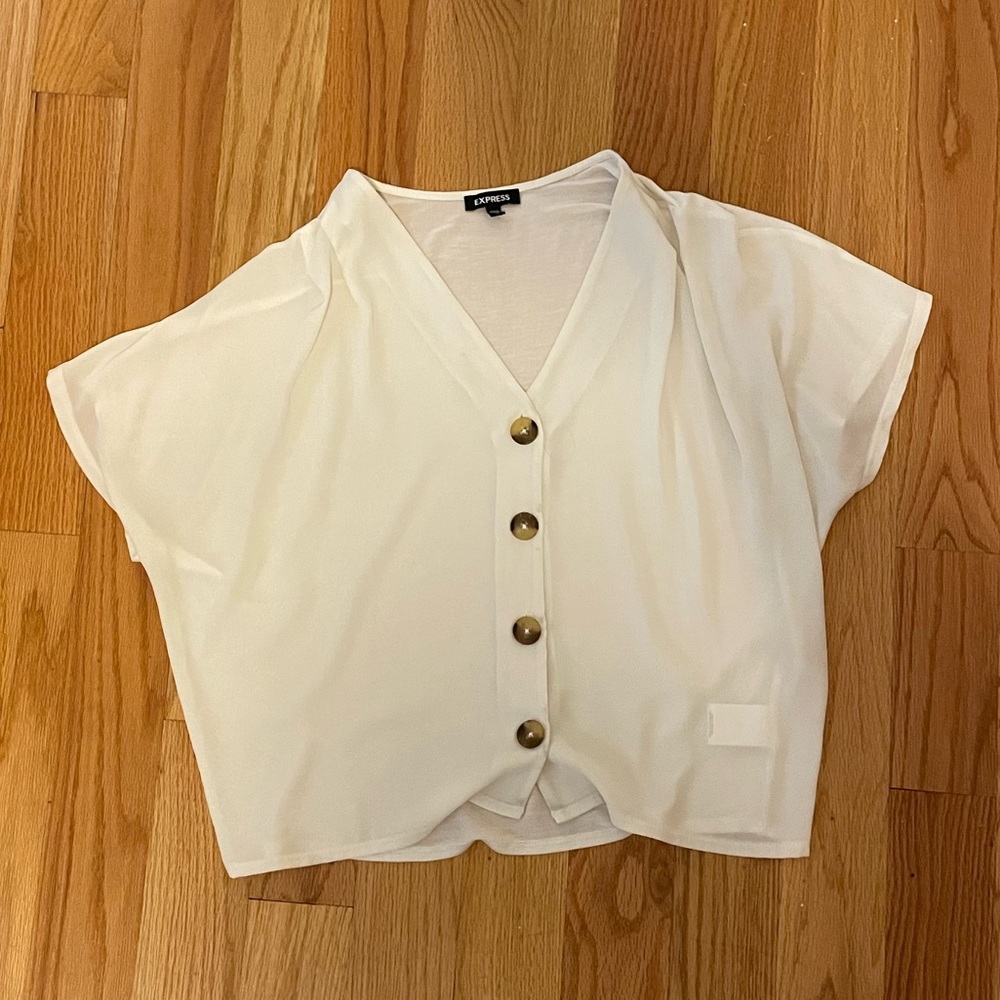 Express button up blouse M